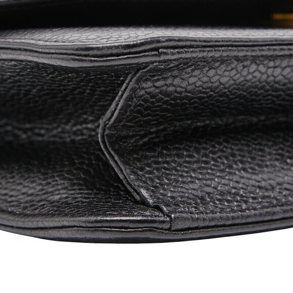 Dior logo shoulder bag black leather - Picture 6 of 9
